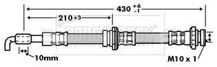 BORG & BECK Pidurivoolik BBH6756